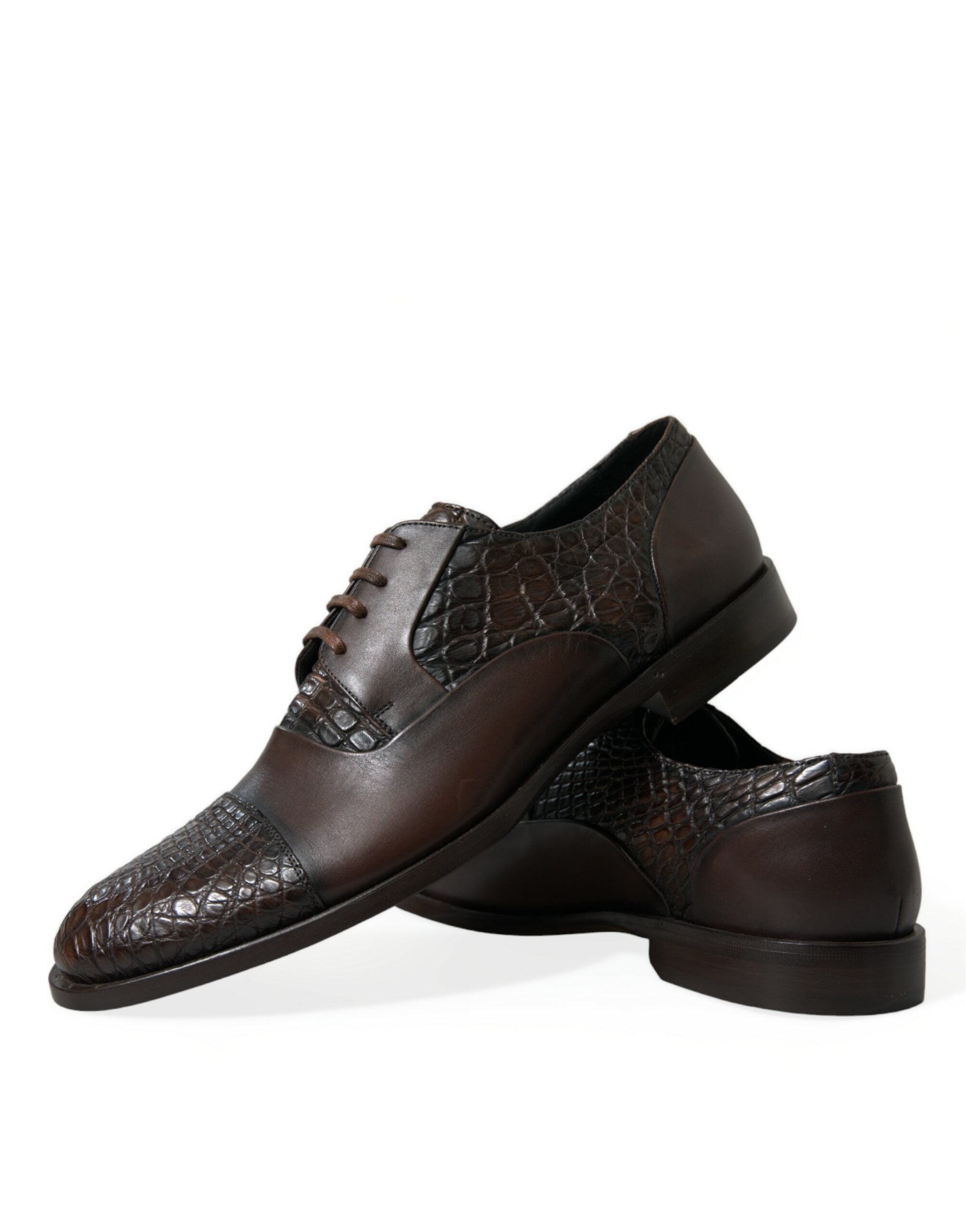 Dolce & Gabbana Brown Exotic Leather Lace Up Oxford Dress Shoes -   -  Dolce & Gabbana.