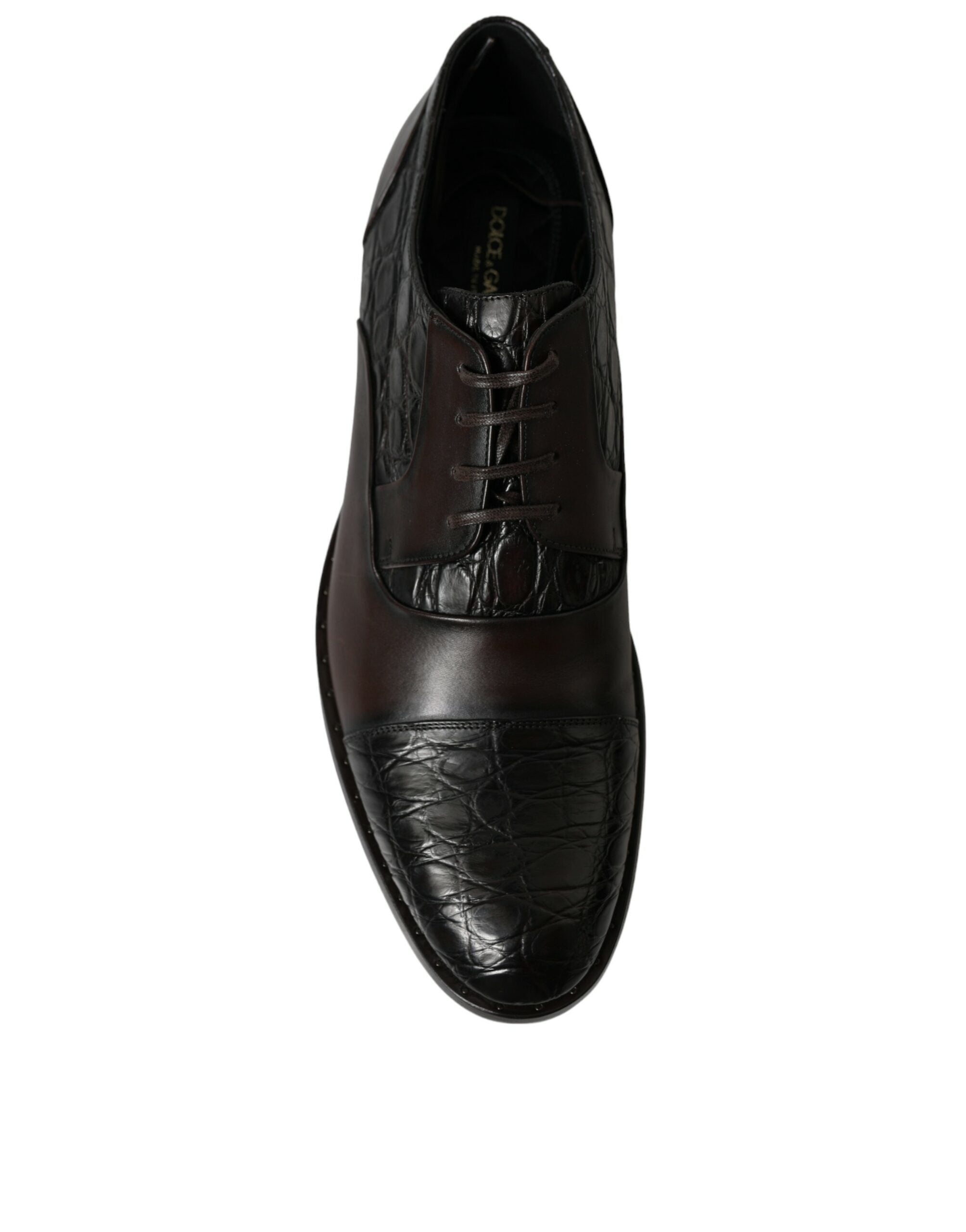 Dolce & Gabbana Brown Exotic Leather Formal Men Dress Shoes -   -  Dolce & Gabbana.