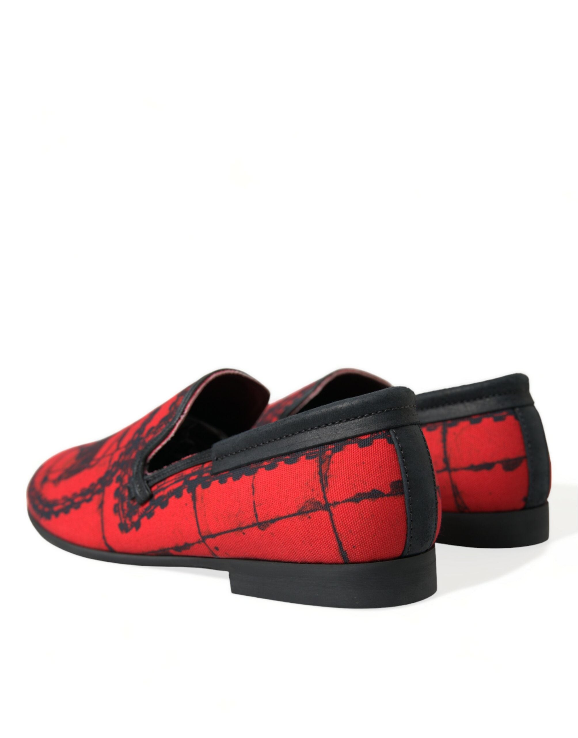 Dolce & Gabbana Red Black Torero Loafers Slippers Men Shoes -   -  Dolce & Gabbana.