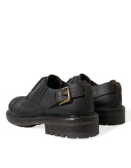 Dolce & Gabbana Brown Leather Lace Up Derby Men Dress Shoes -   -  Dolce & Gabbana.