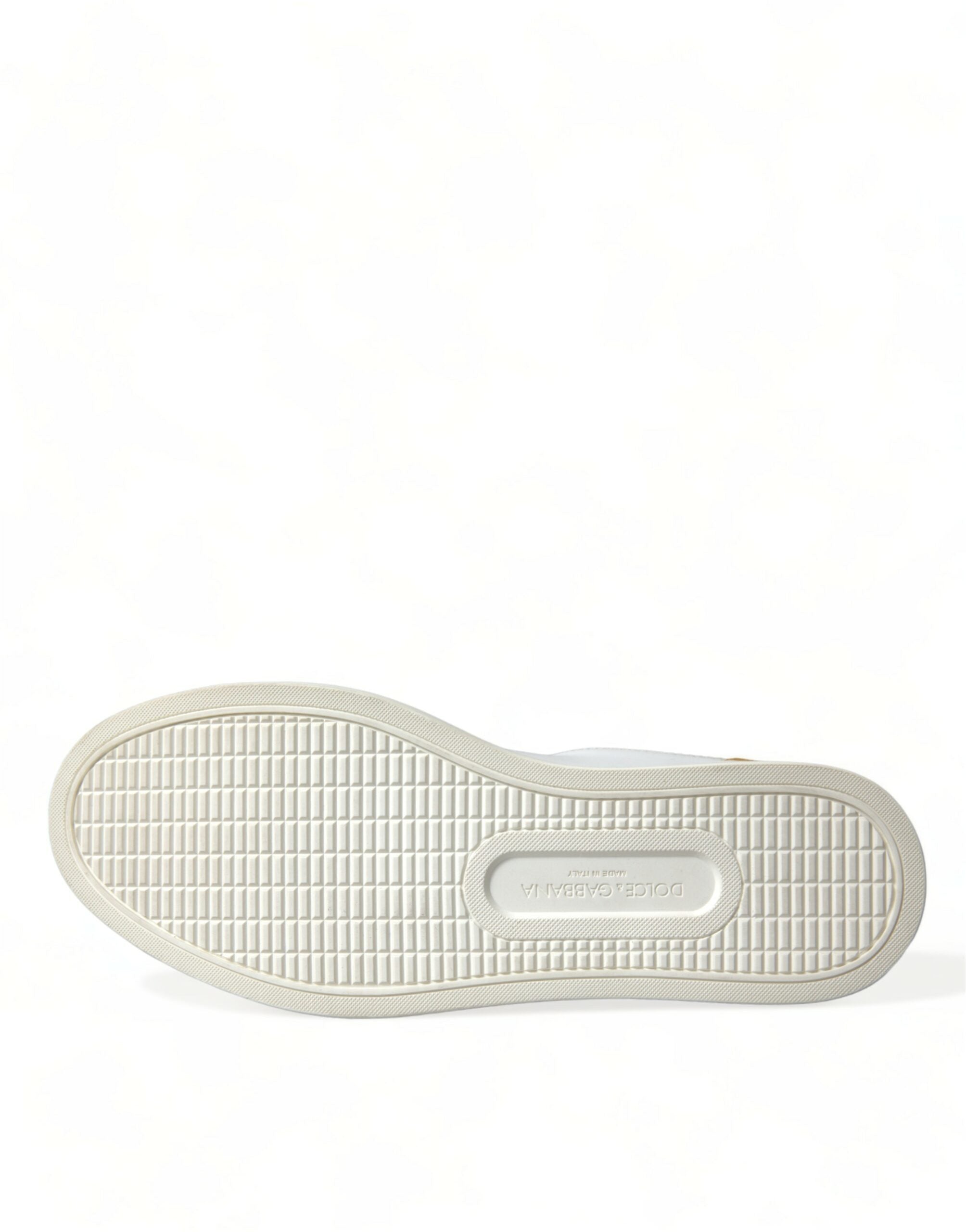 Dolce & Gabbana White Leather LOVE Milano Men Sneakers Shoes -   -  Dolce & Gabbana.