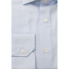 Bagutta Light Blue Cotton Men Shirt -   -  Bagutta.