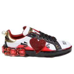 Dolce & Gabbana White Calfskin Women Sneaker -   -  Dolce & Gabbana.