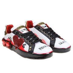 Dolce & Gabbana White Calfskin Women Sneaker -   -  Dolce & Gabbana.