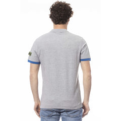 Invicta Gray Cotton Men Polo Shirt -   -  Invicta.