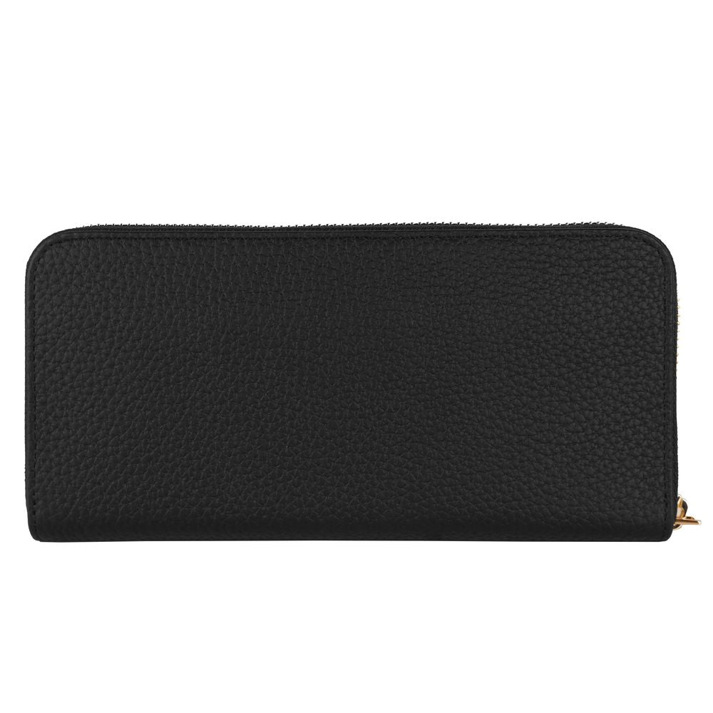 Baldinini Trend Elegant Leather Zip Wallet - Timeless Accessory -   -  Baldinini Trend.