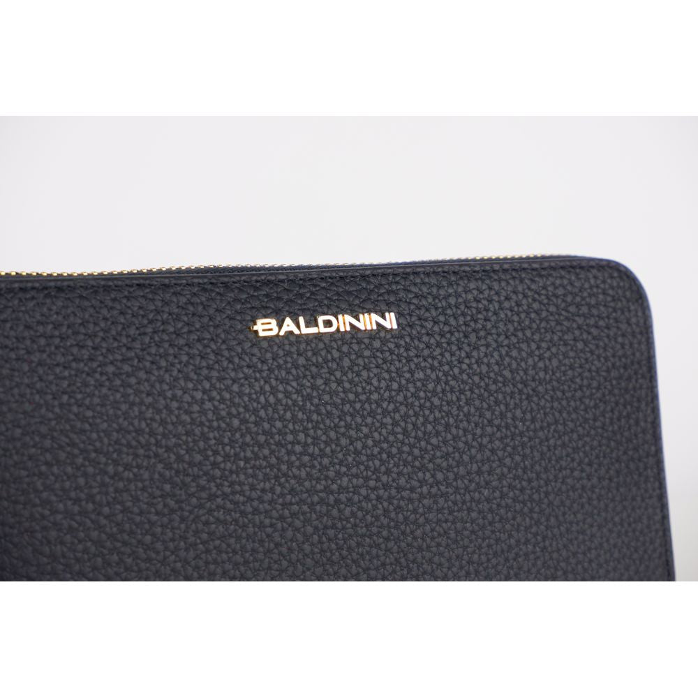 Baldinini Trend Elegant Leather Zip Wallet - Timeless Accessory -   -  Baldinini Trend.