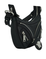 Versace Elegant Black Mini Hobo Shoulder Bag -  Luxury Shoulder Bag for Women -  Versace.