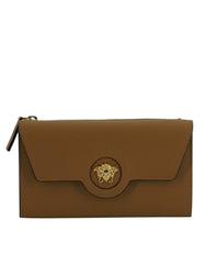 Versace Elegant Calf Leather Wallet with Medusa Logo -   -  Versace.