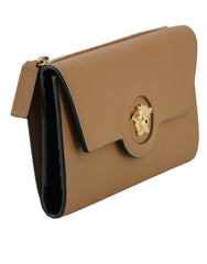 Versace Elegant Calf Leather Wallet with Medusa Logo -   -  Versace.