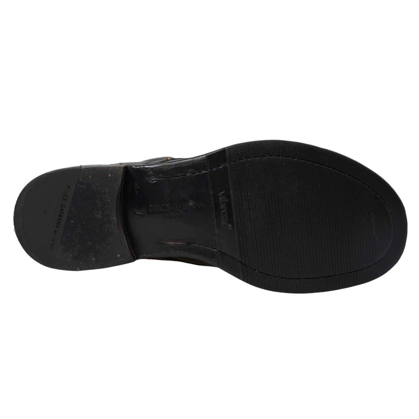 Dolce & Gabbana Black Leather Perugino Ankle Boots Shoes -   -  Dolce & Gabbana.