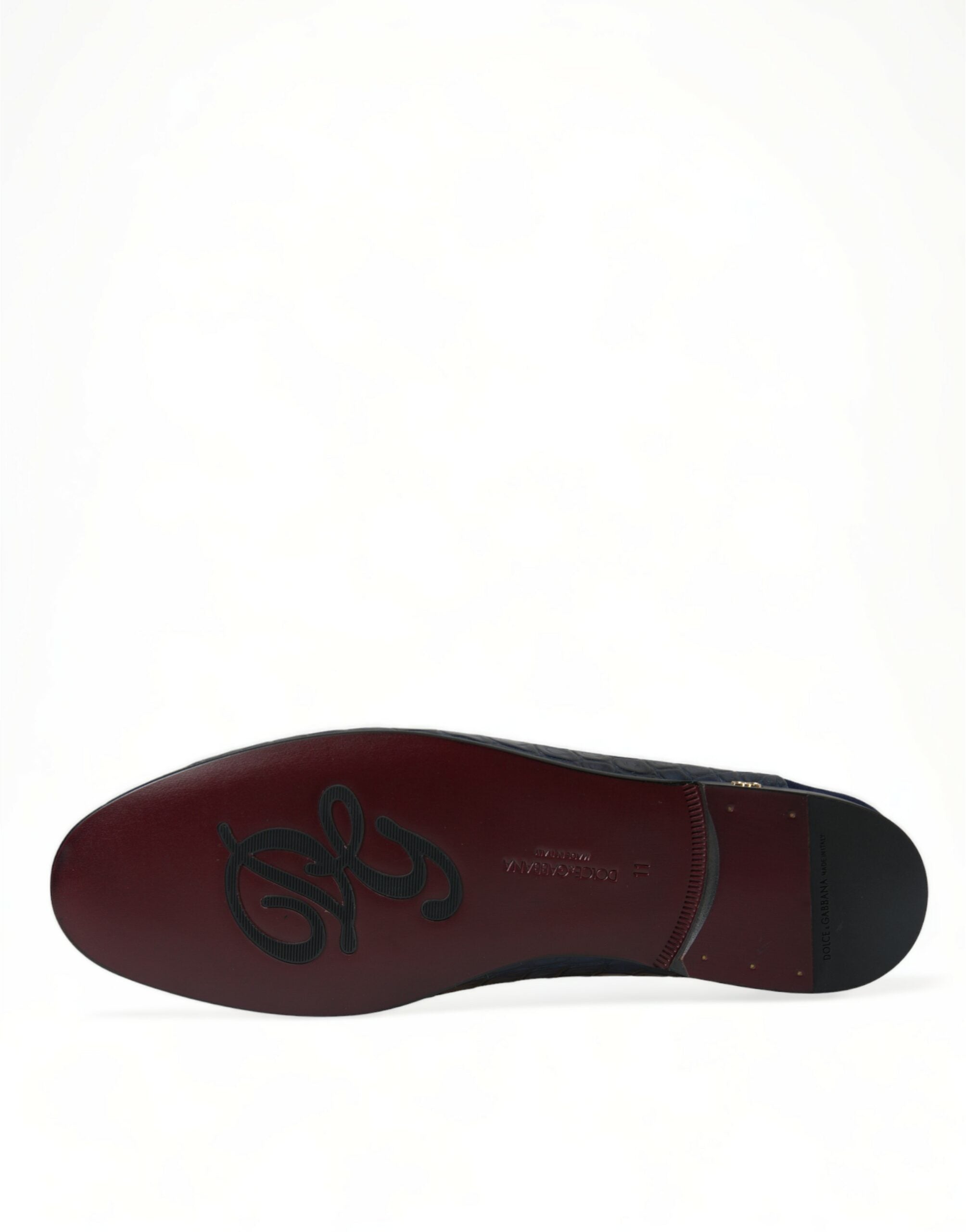 Dolce & Gabbana Blue Crocodile Leather Loafers Slip On Shoes -   -  Dolce & Gabbana.