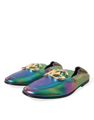 Dolce & Gabbana Multicolor Leather DG Logo Loafer Dress Shoes -   -  Dolce & Gabbana.