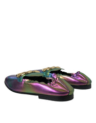 Dolce & Gabbana Multicolor Leather DG Logo Loafer Dress Shoes -   -  Dolce & Gabbana.