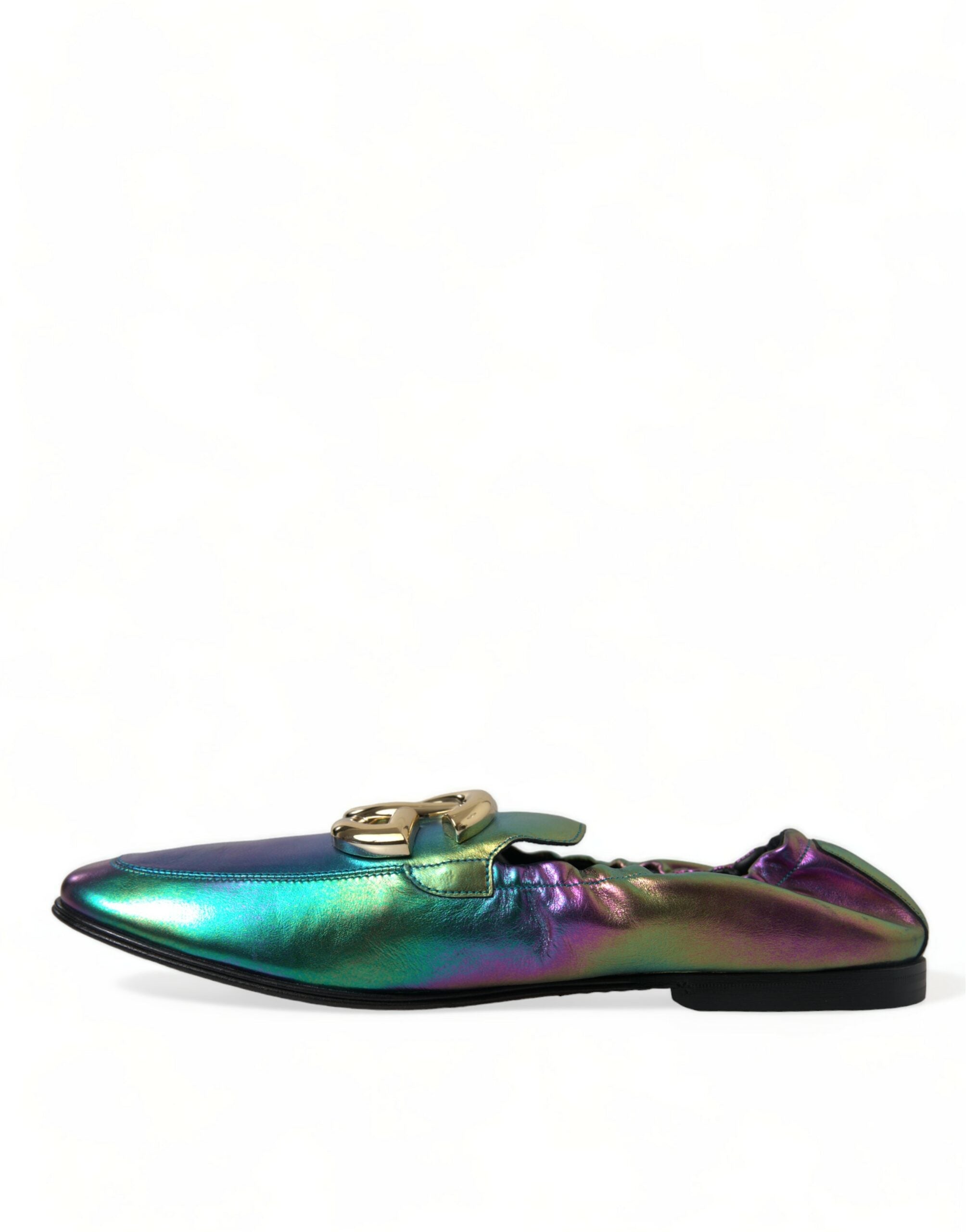 Dolce & Gabbana Multicolor Leather DG Logo Loafer Dress Shoes -   -  Dolce & Gabbana.