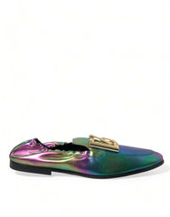Dolce & Gabbana Multicolor Leather DG Logo Loafer Dress Shoes -   -  Dolce & Gabbana.