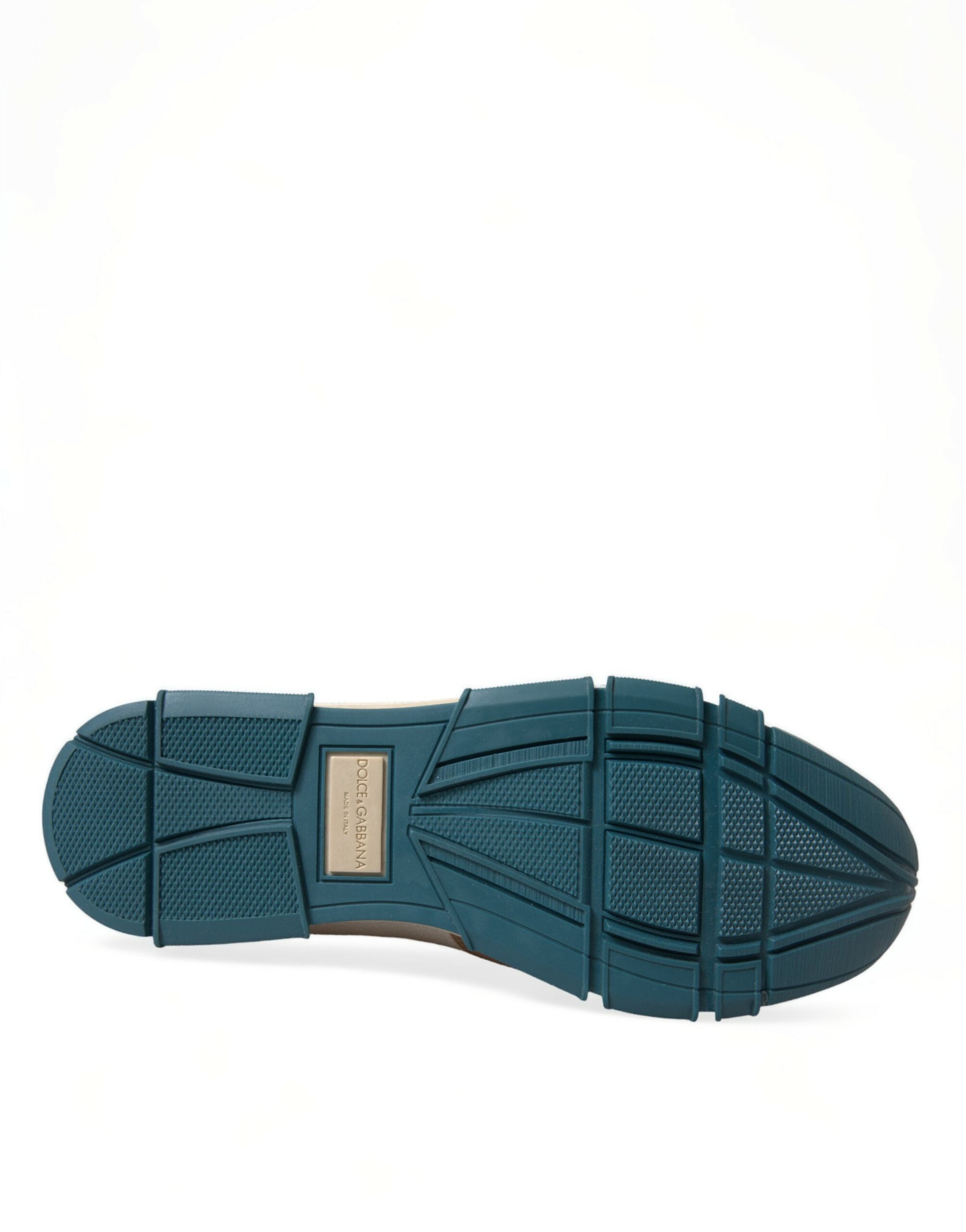 Dolce & Gabbana White Brown Leather Slip On Men Moccasin Shoes -   -  Dolce & Gabbana.