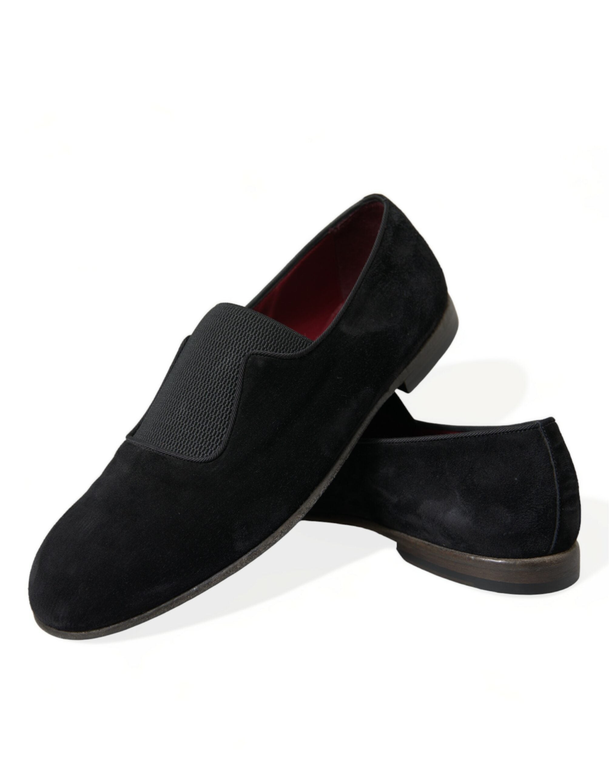 Dolce & Gabbana Black RUNWAY Velour AMALFI Loafers Shoes -   -  Dolce & Gabbana.