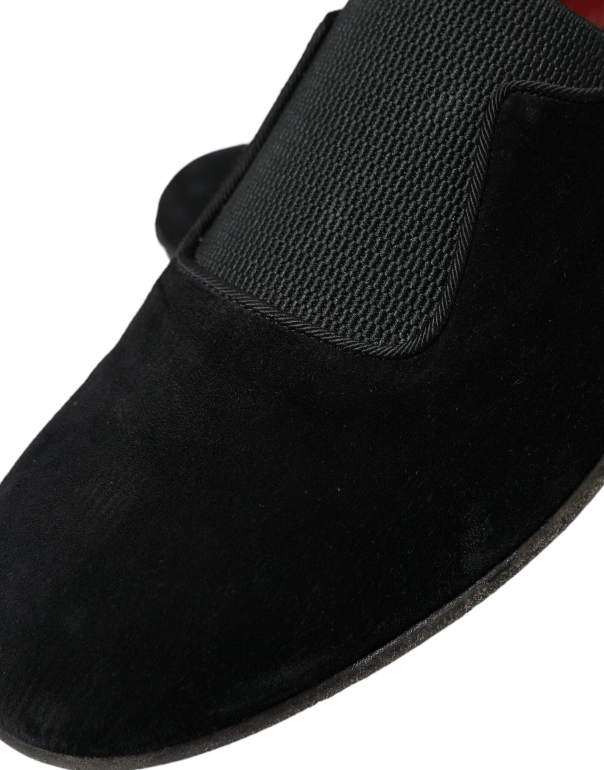 Dolce & Gabbana Black RUNWAY Velour AMALFI Loafers Shoes -   -  Dolce & Gabbana.