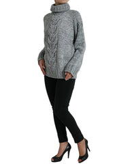 Dolce & Gabbana Gray Cashmere Turtle Neck Pullover Sweater -   -  Dolce & Gabbana.