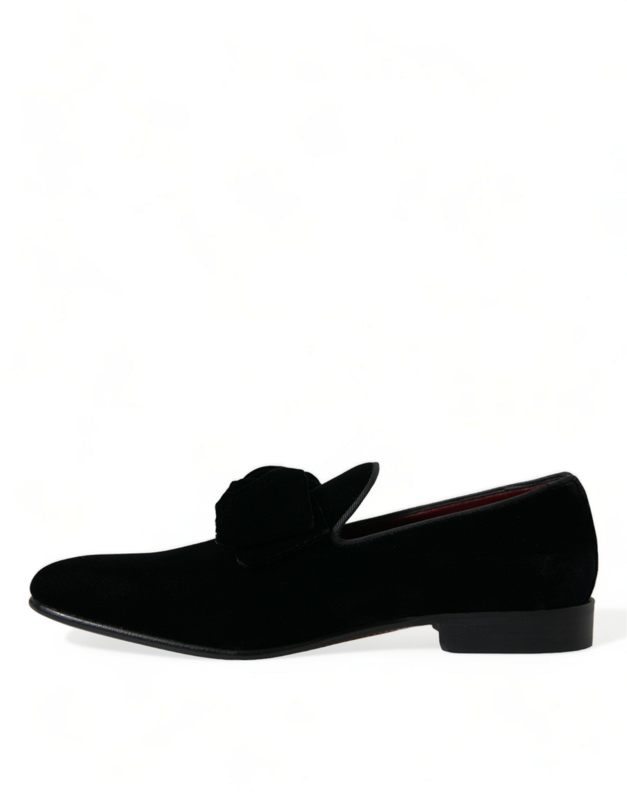 Dolce & Gabbana Black Velvet Loafers Formal Dress Shoes -   -  Dolce & Gabbana.