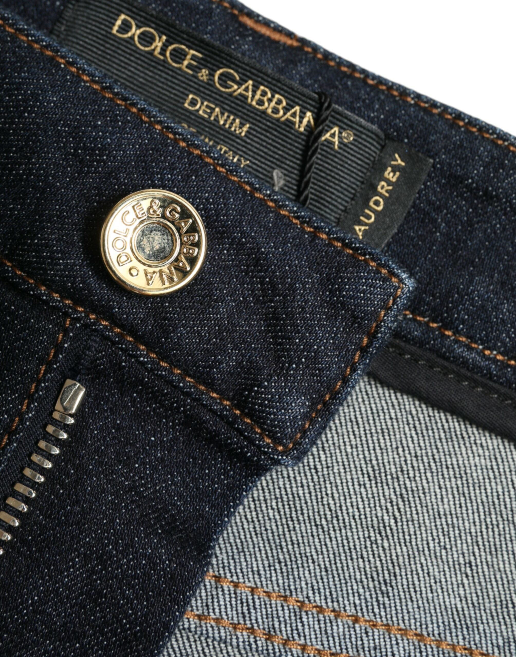 Dolce & Gabbana Blue Cotton Stretch Denim Skinny Jeans -   -  Dolce & Gabbana.