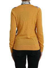 Dolce & Gabbana Multicolor Patchwork Cashmere Henley Sweater -   -  Dolce & Gabbana.