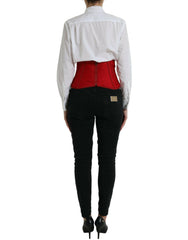 Dolce & Gabbana Red Silk Belt Waist Lace Up Strap Corset -   -  Dolce & Gabbana.