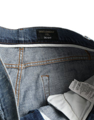 Dolce & Gabbana Blue Washed Skinny Cotton Stretch Denim Jeans -   -  Dolce & Gabbana.
