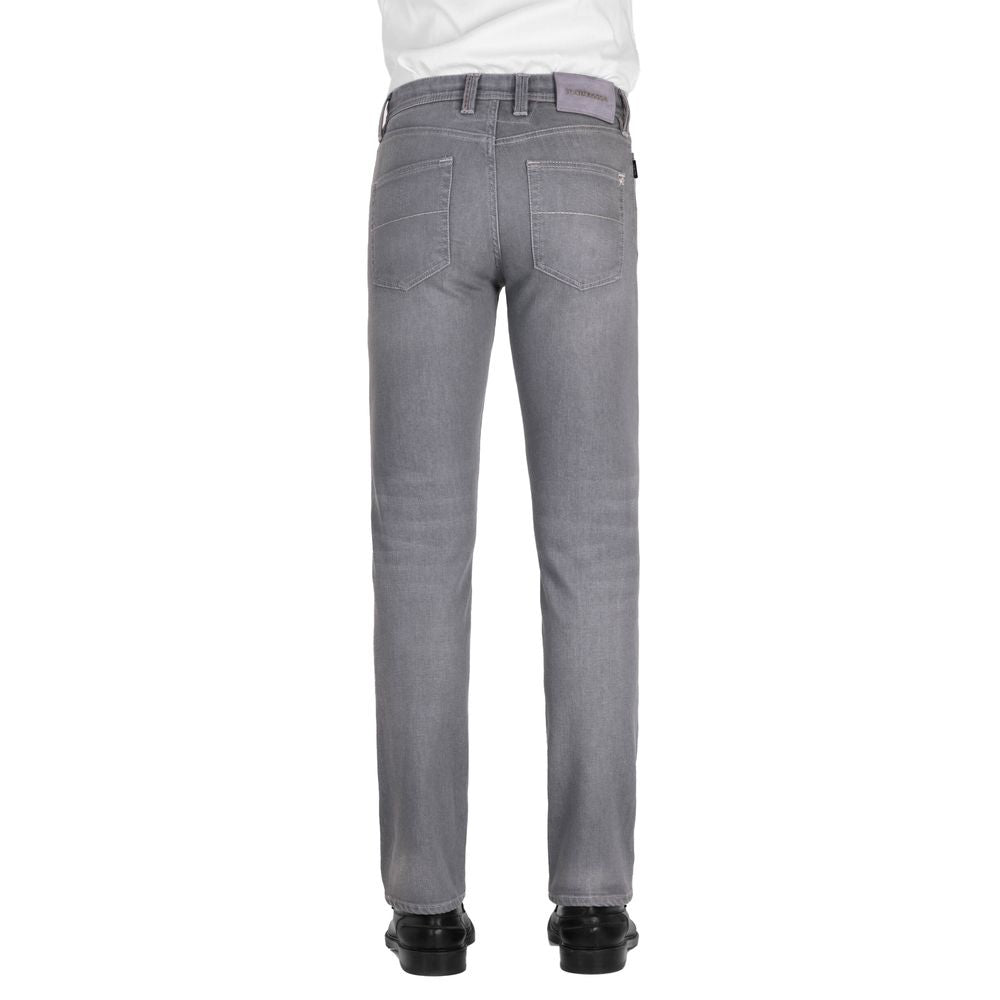 Tramarossa Gray Cotton Men's Jeans -   -  Tramarossa.