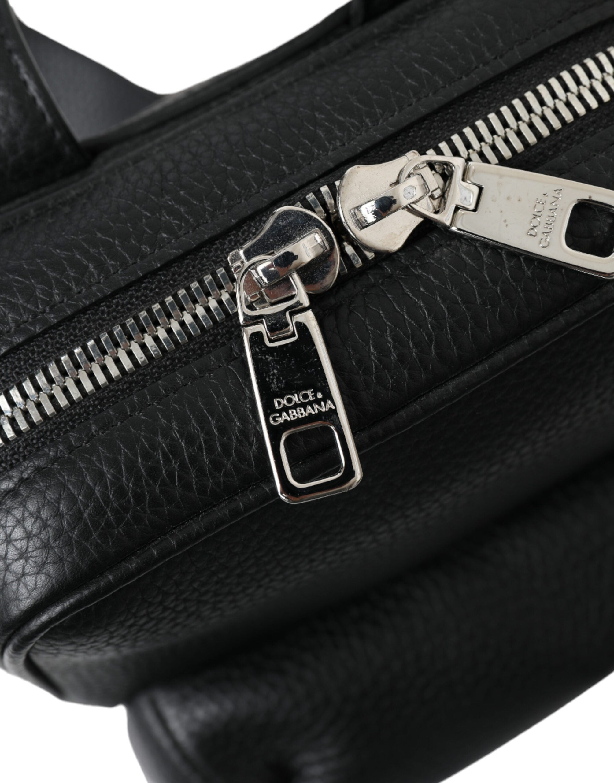 Dolce & Gabbana Black Calfskin Leather Logo Palermo Backpack Bag -   -  Dolce & Gabbana.