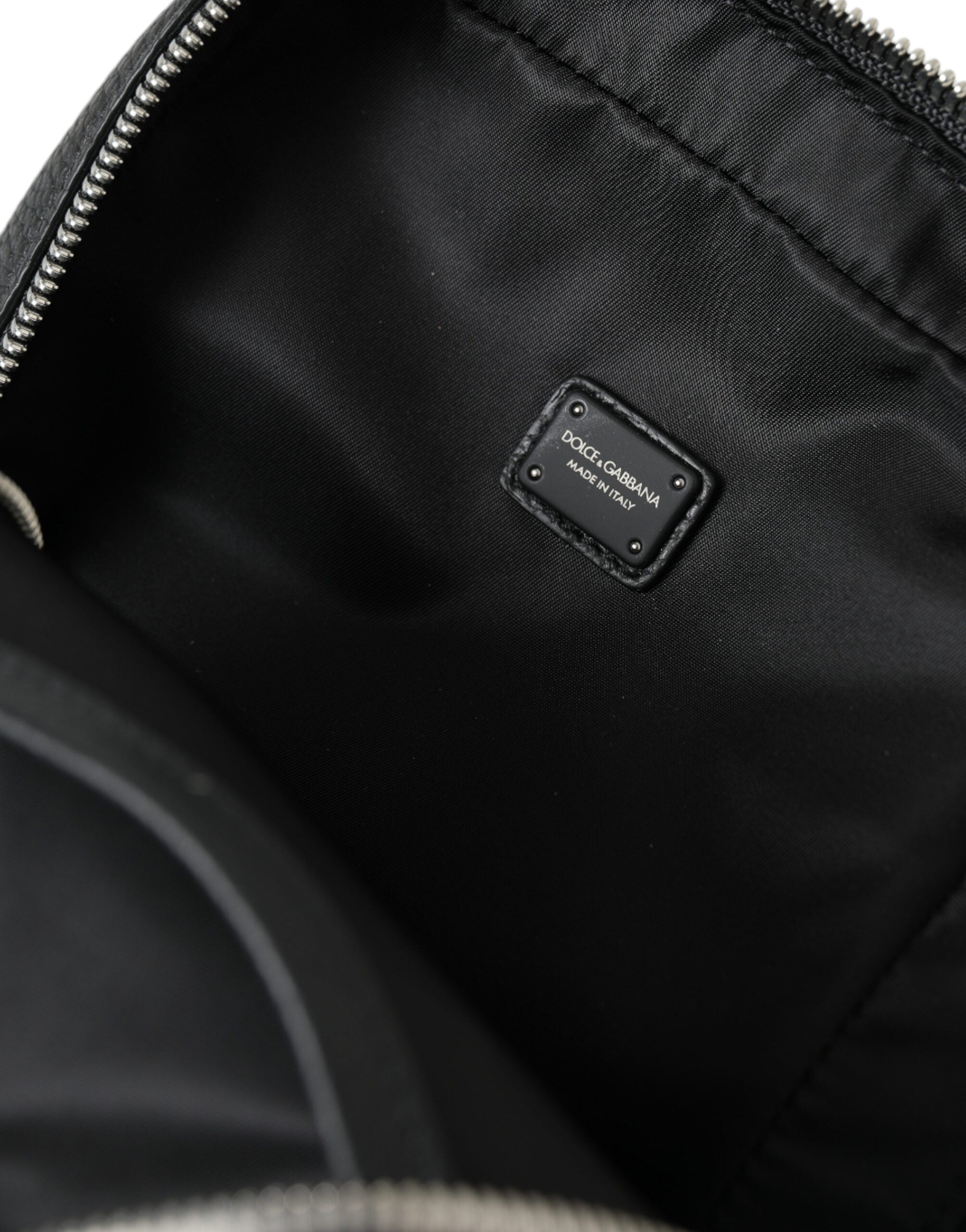 Dolce & Gabbana Black Calfskin Leather Logo Palermo Backpack Bag -   -  Dolce & Gabbana.