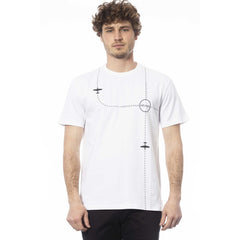 Trussardi White Cotton Men T-Shirt -   -  Trussardi.