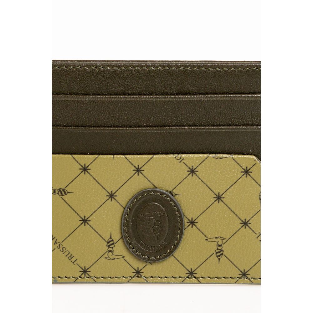 Trussardi Green Leather Men Wallet -  Wallets for Men -  Trussardi.