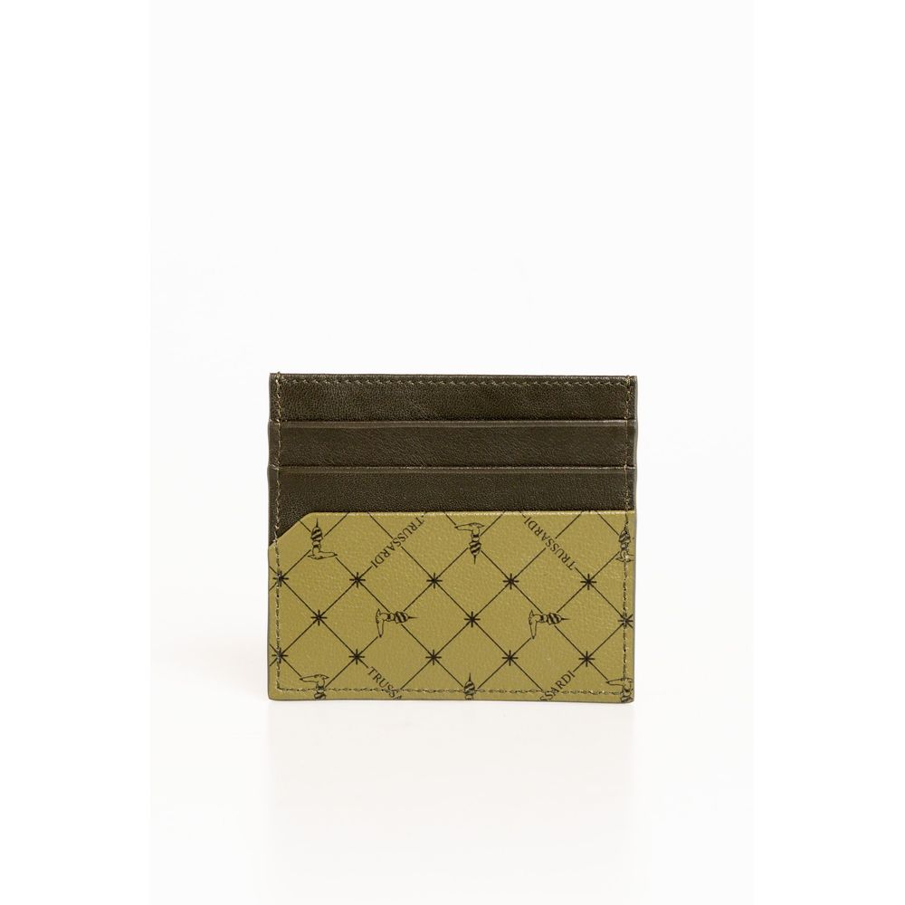 Trussardi Green Leather Men Wallet -  Wallets for Men -  Trussardi.