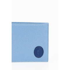 Trussardi Light Blue Leather Men Wallet -  Wallets for Men -  Trussardi.