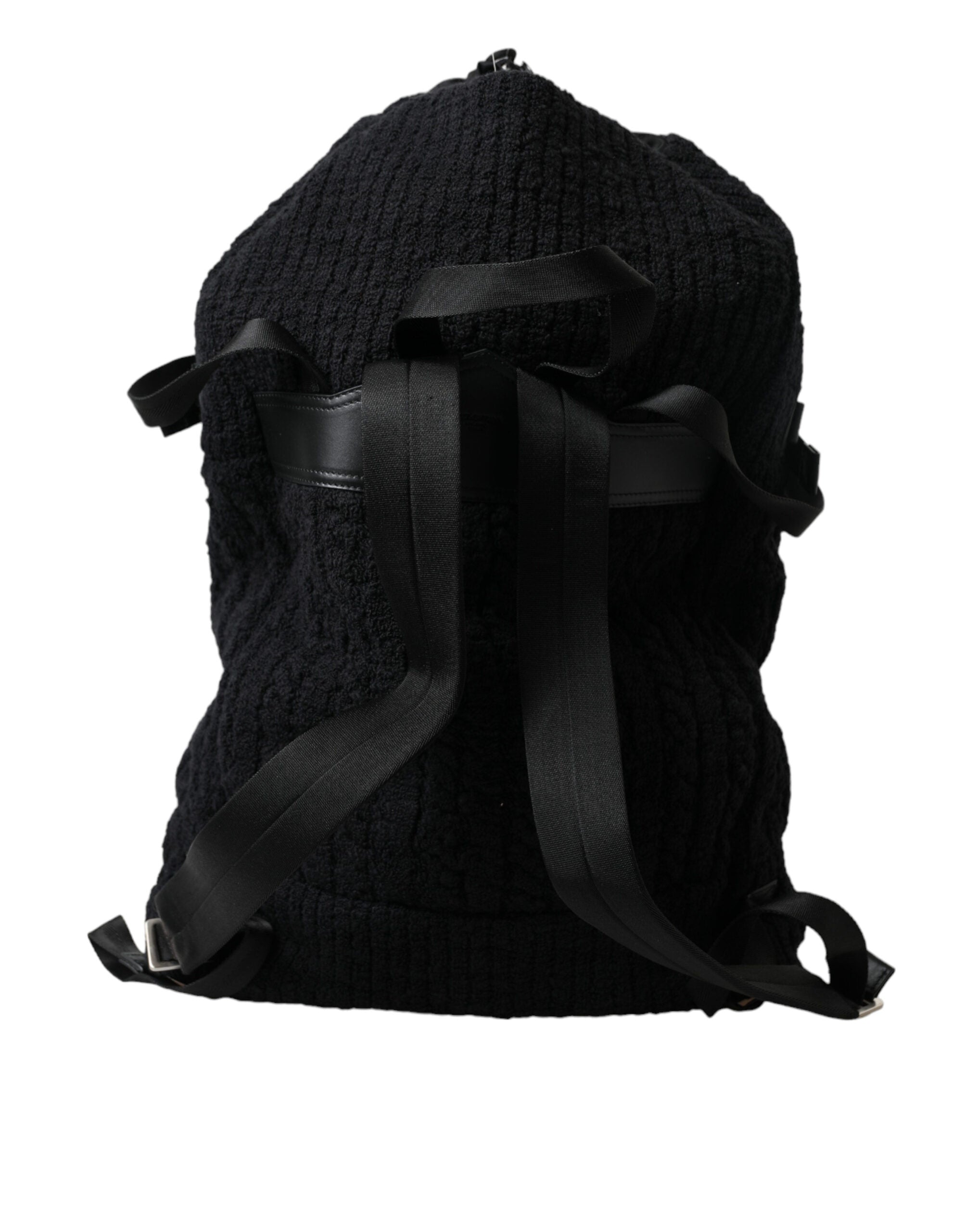 Dolce & Gabbana Black Silver Wool Zaino Tricot Backpack Men Bag -   -  Dolce & Gabbana.