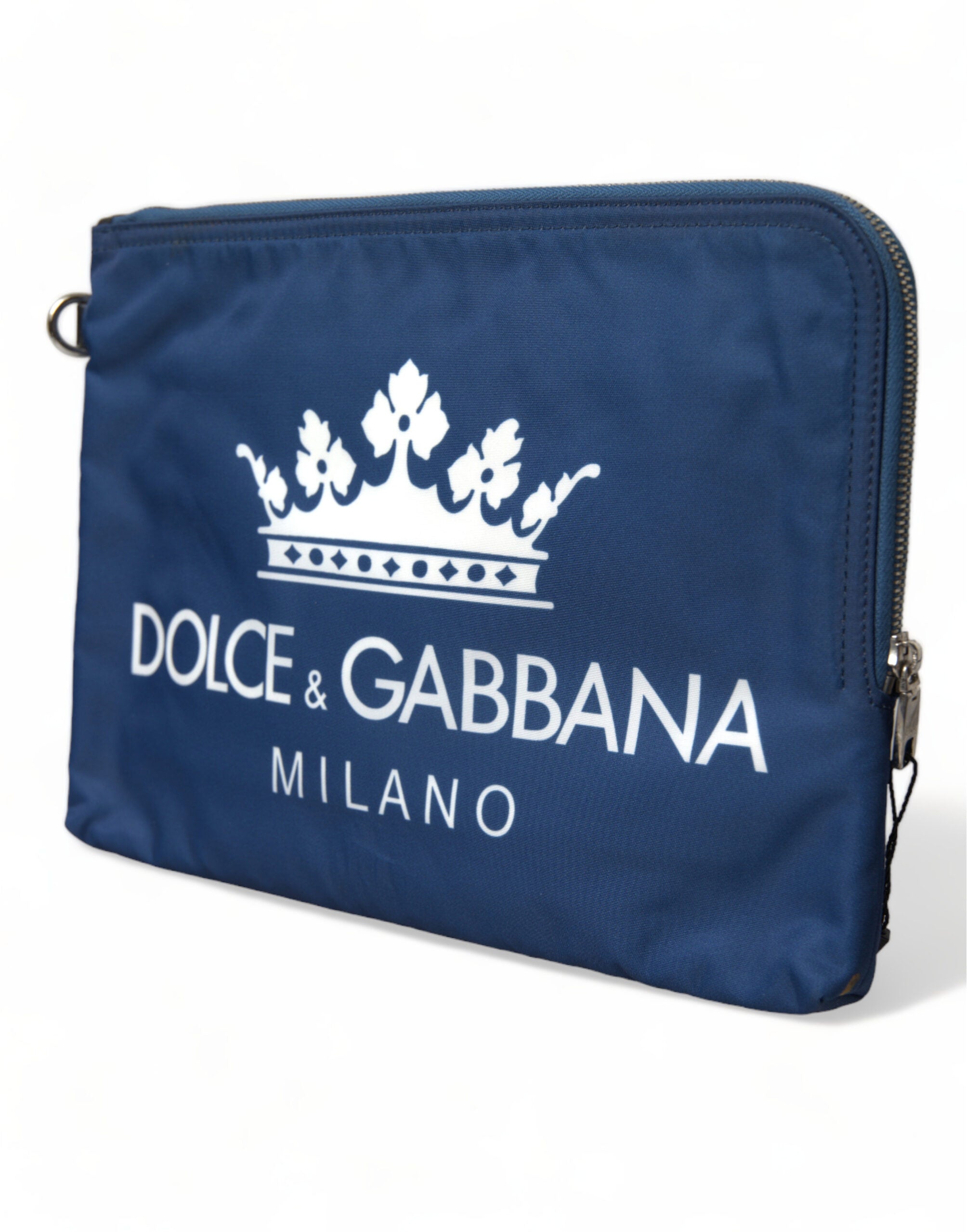 Dolce & Gabbana Blue DG Milano Print Nylon Pouch Clutch Men Bag -   -  Dolce & Gabbana.