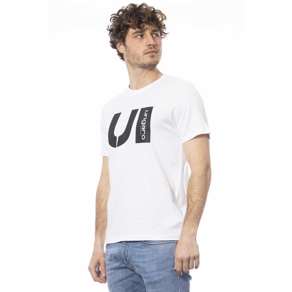 Ungaro Sport White Cotton Men T-Shirt -   -  Ungaro Sport.