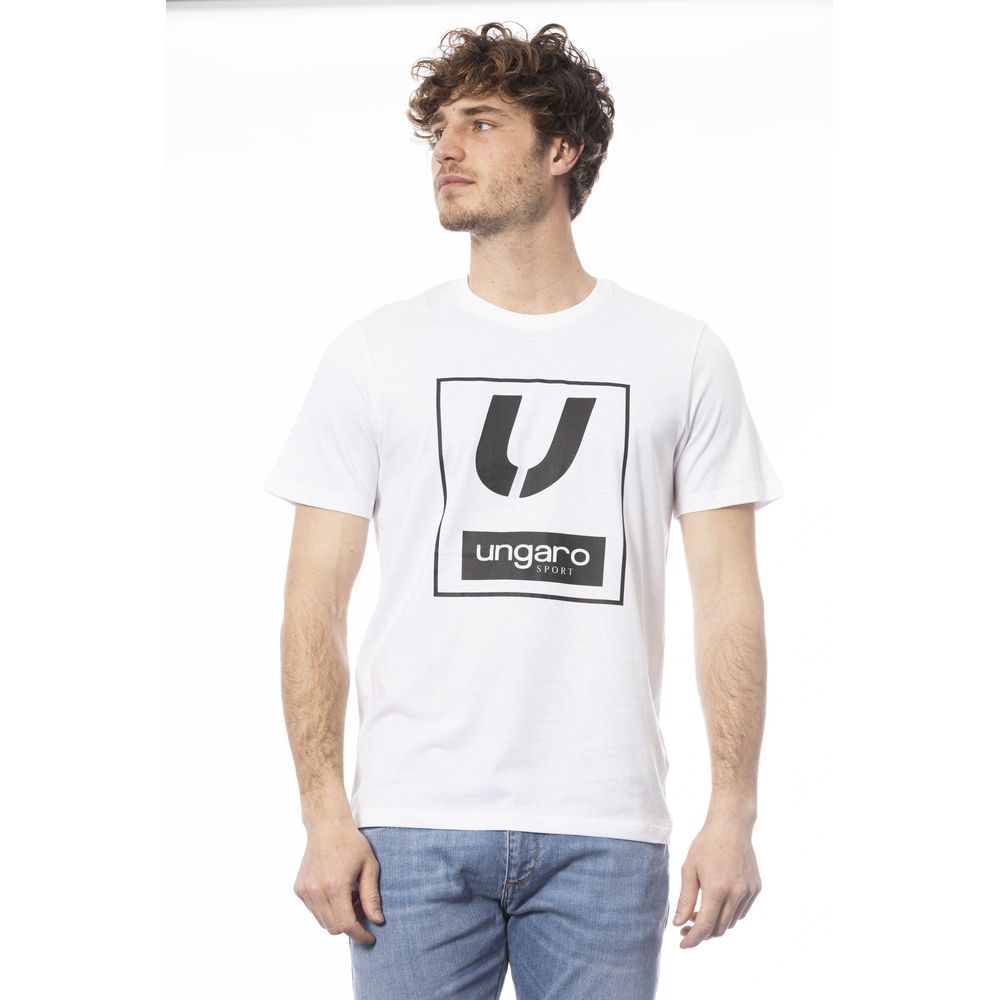 Ungaro Sport White Cotton Men T-Shirt -   -  Ungaro Sport.