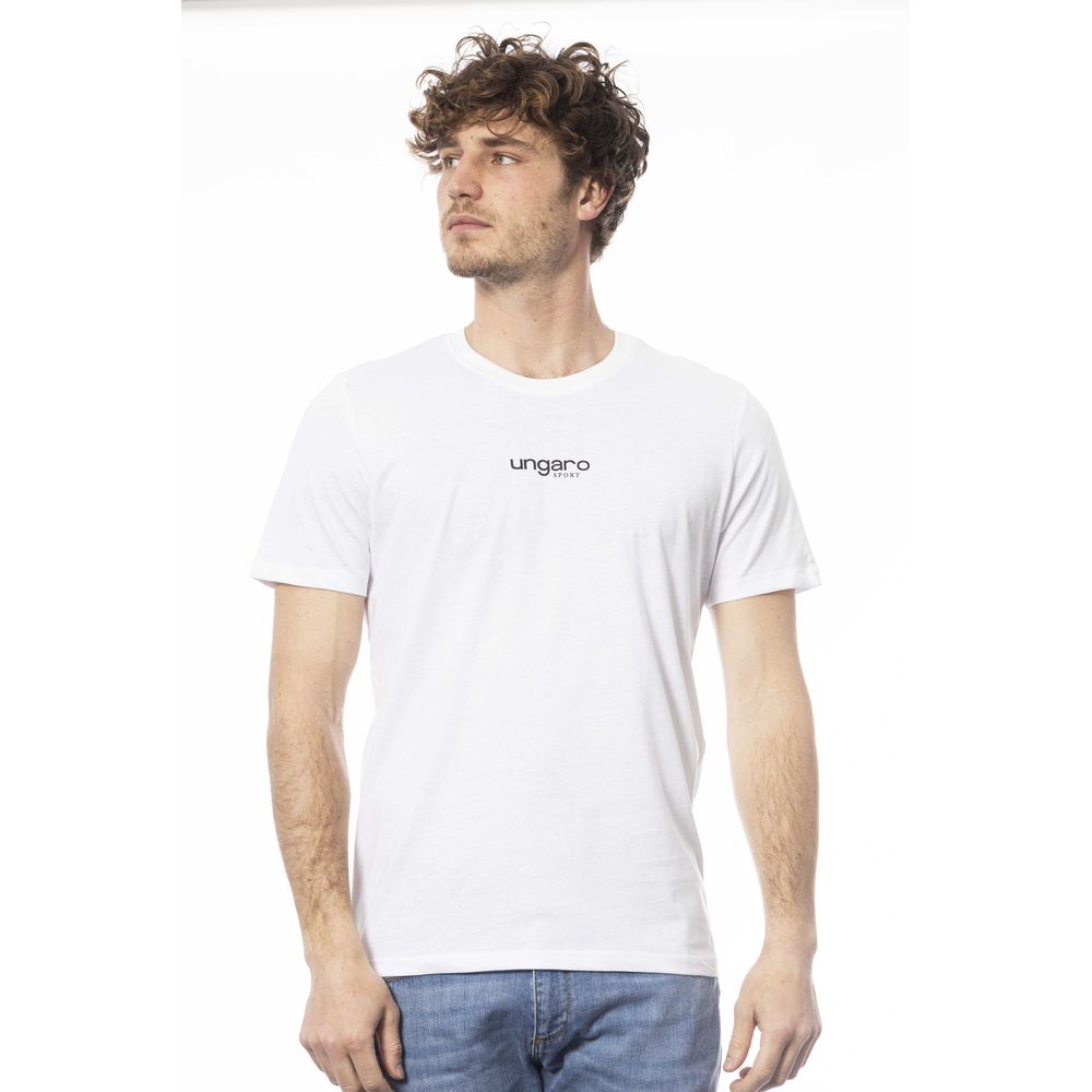 Ungaro Sport White Cotton Men T-Shirt -   -  Ungaro Sport.