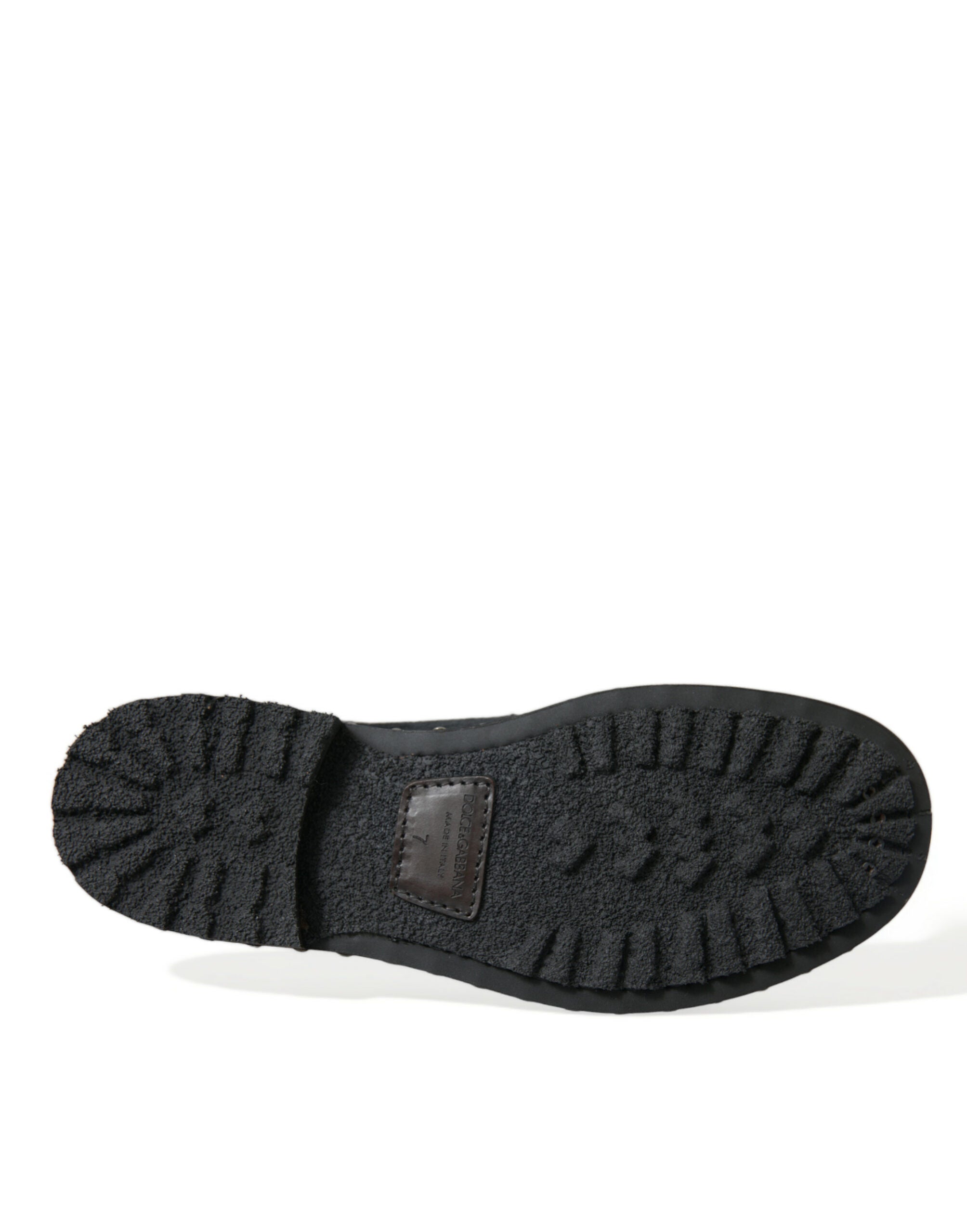 Dolce & Gabbana Black Stable Fur Derby SAN PIETRO Dress Shoes -   -  Dolce & Gabbana.