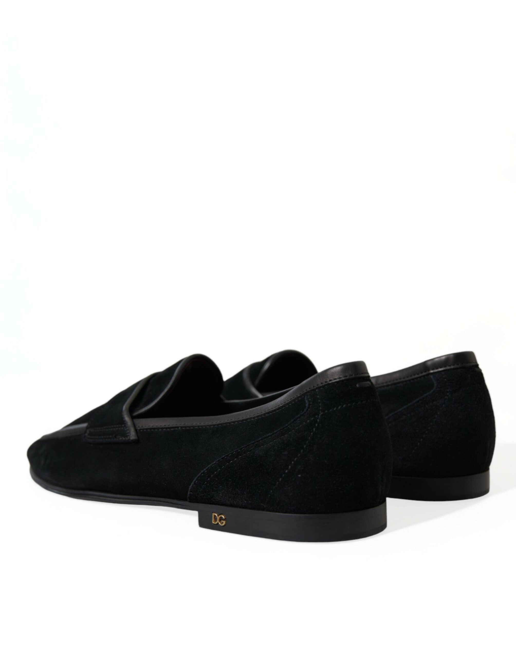 Dolce & Gabbana Black Velvet Slip On Loafers Dress Shoes -   -  Dolce & Gabbana.