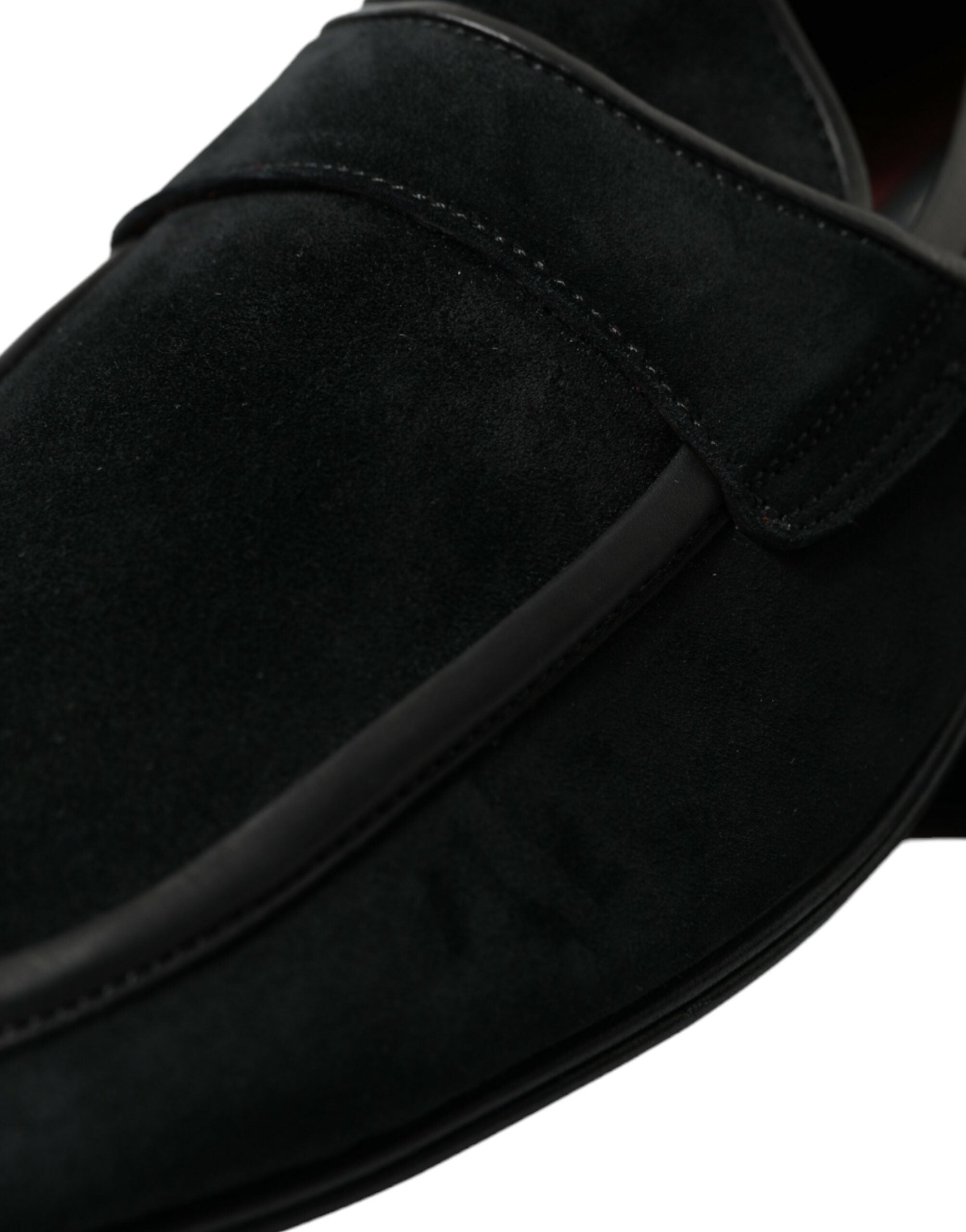 Dolce & Gabbana Black Velvet Slip On Loafers Dress Shoes -   -  Dolce & Gabbana.