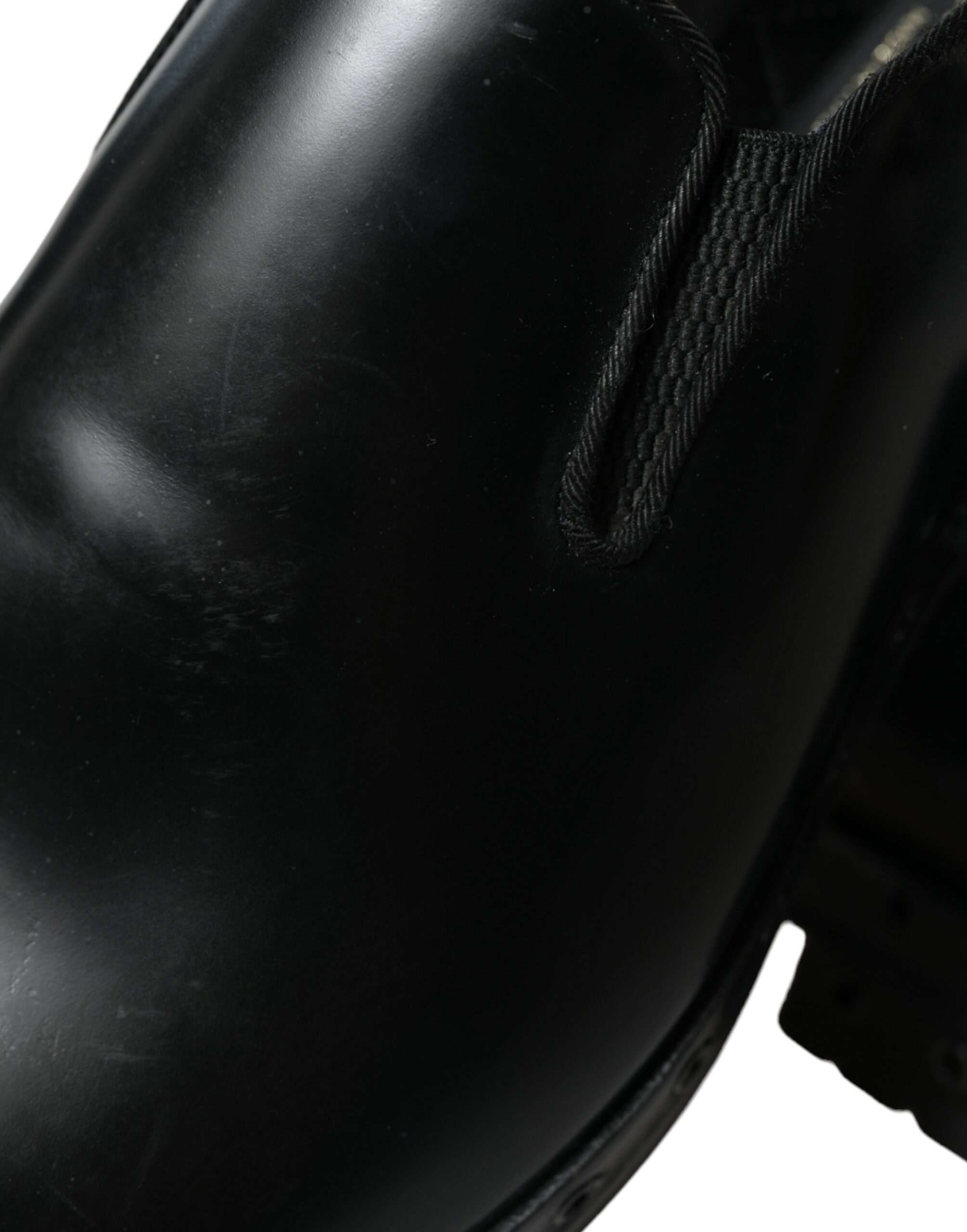 Dolce & Gabbana Black Leather Studded Loafers Dress Shoes -   -  Dolce & Gabbana.