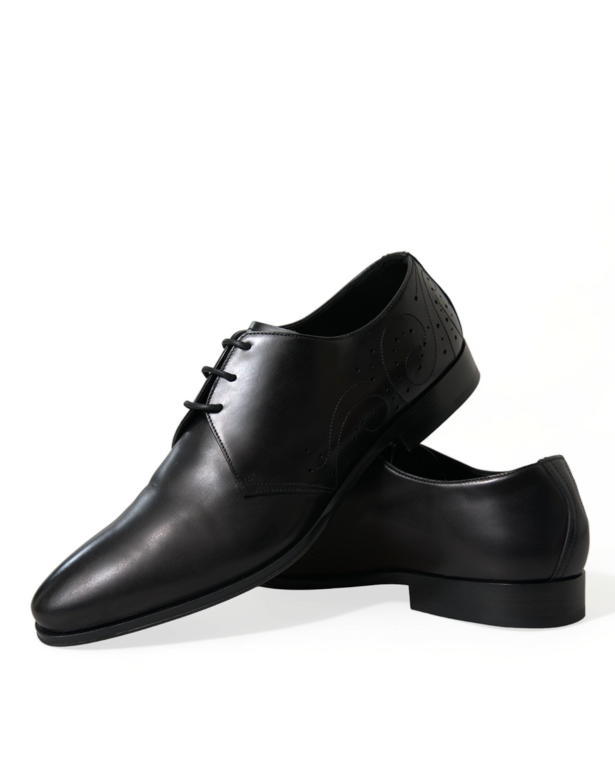 Dolce & Gabbana Black Leather Lace Up Formal Derby Dress Shoes -   -  Dolce & Gabbana.