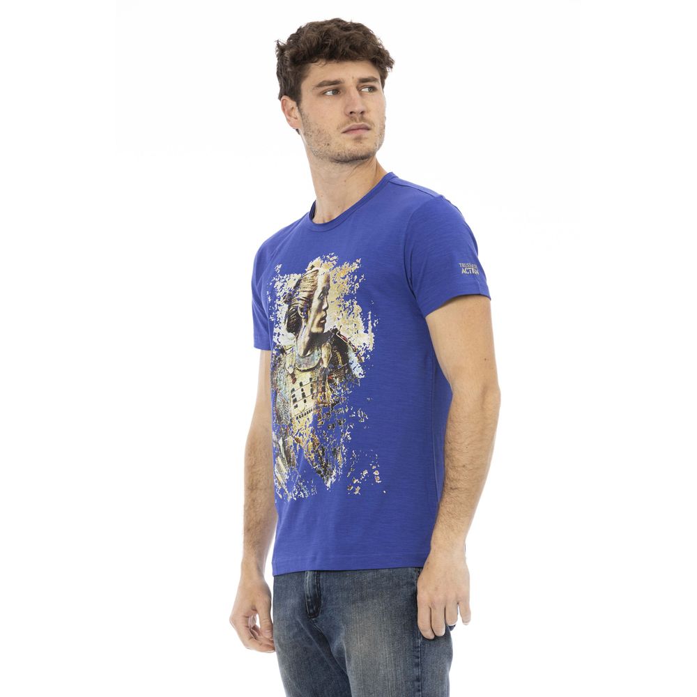 Trussardi Action Blue Cotton Men T-Shirt -   -  Trussardi Action.