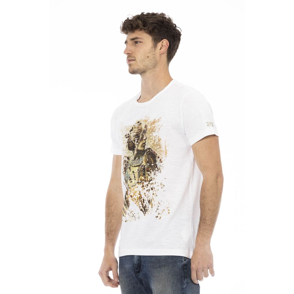 Trussardi Action White Cotton Men T-Shirt -   -  Trussardi Action.