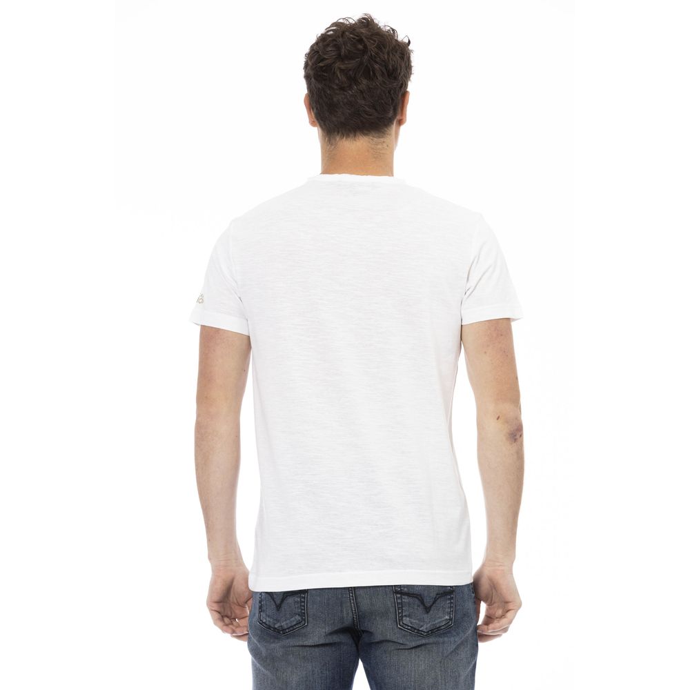 Trussardi Action White Cotton Men T-Shirt -   -  Trussardi Action.