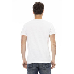 Trussardi Action White Cotton Men T-Shirt -   -  Trussardi Action.